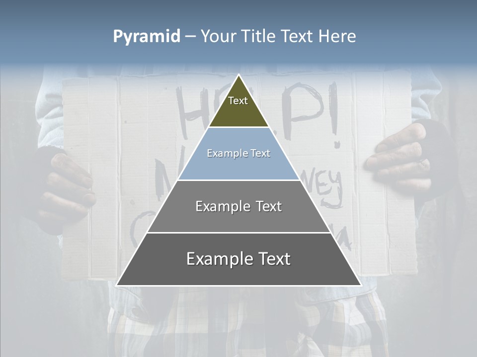 Bless Hand Degrade PowerPoint Template