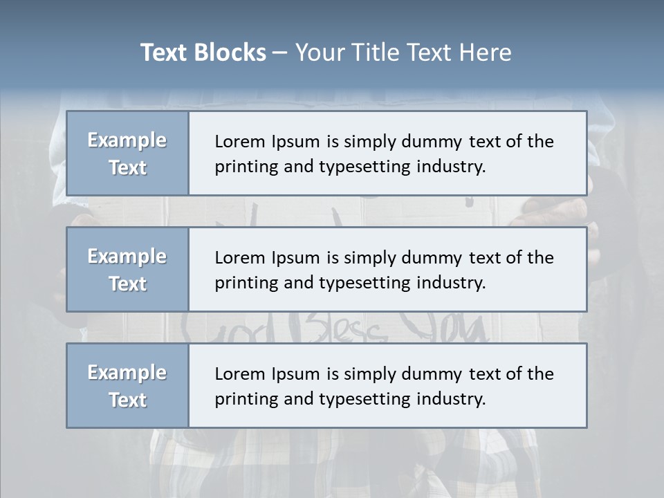 Bless Hand Degrade PowerPoint Template