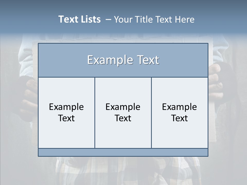 Bless Hand Degrade PowerPoint Template