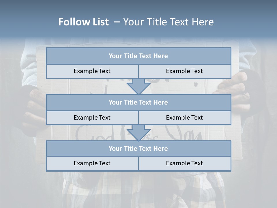 Bless Hand Degrade PowerPoint Template