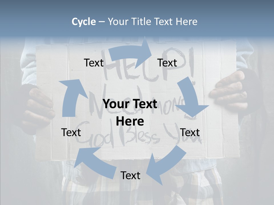 Bless Hand Degrade PowerPoint Template