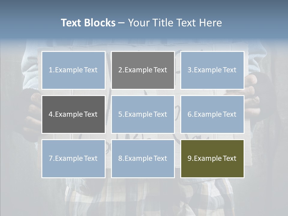 Bless Hand Degrade PowerPoint Template