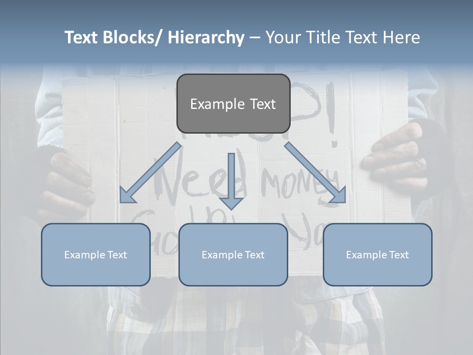Bless Hand Degrade PowerPoint Template