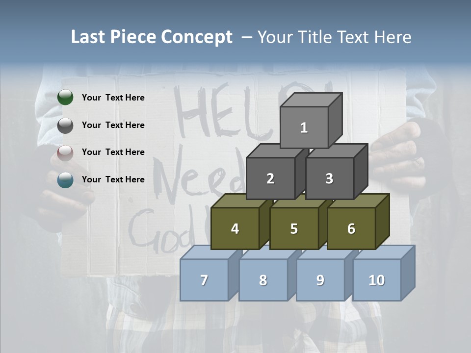 Bless Hand Degrade PowerPoint Template