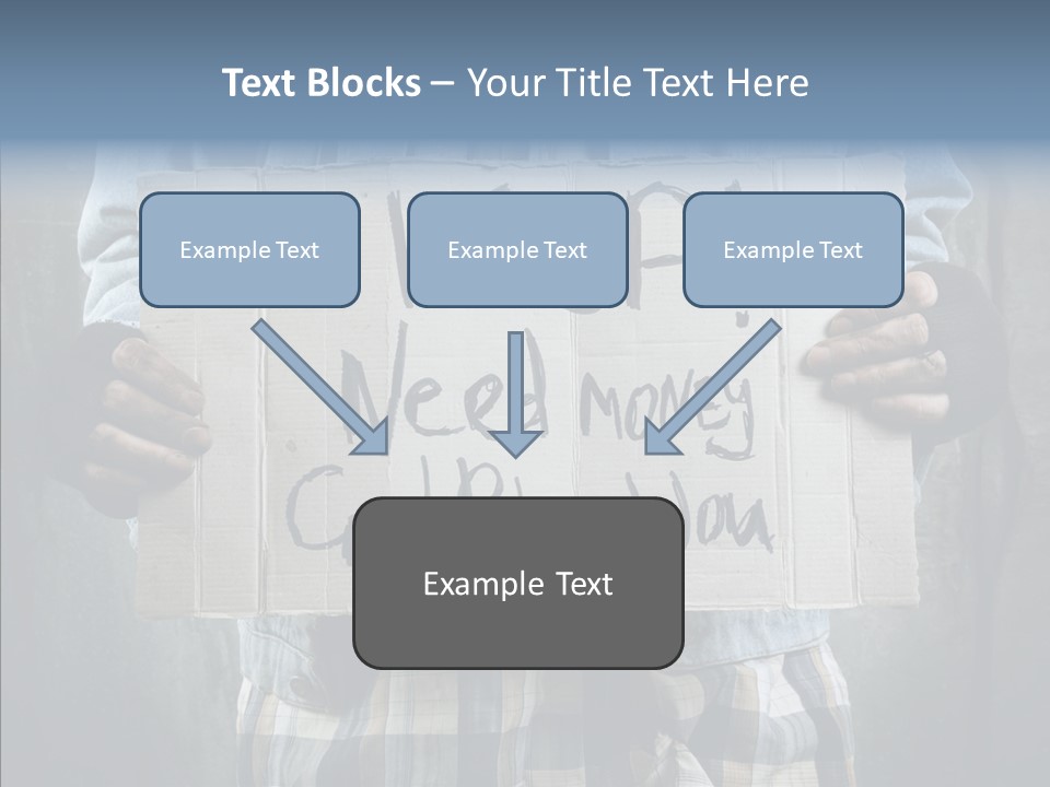 Bless Hand Degrade PowerPoint Template