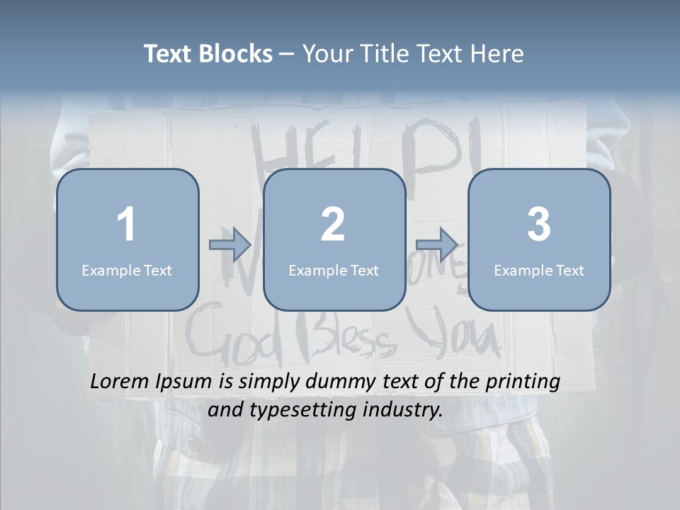 Bless Hand Degrade PowerPoint Template