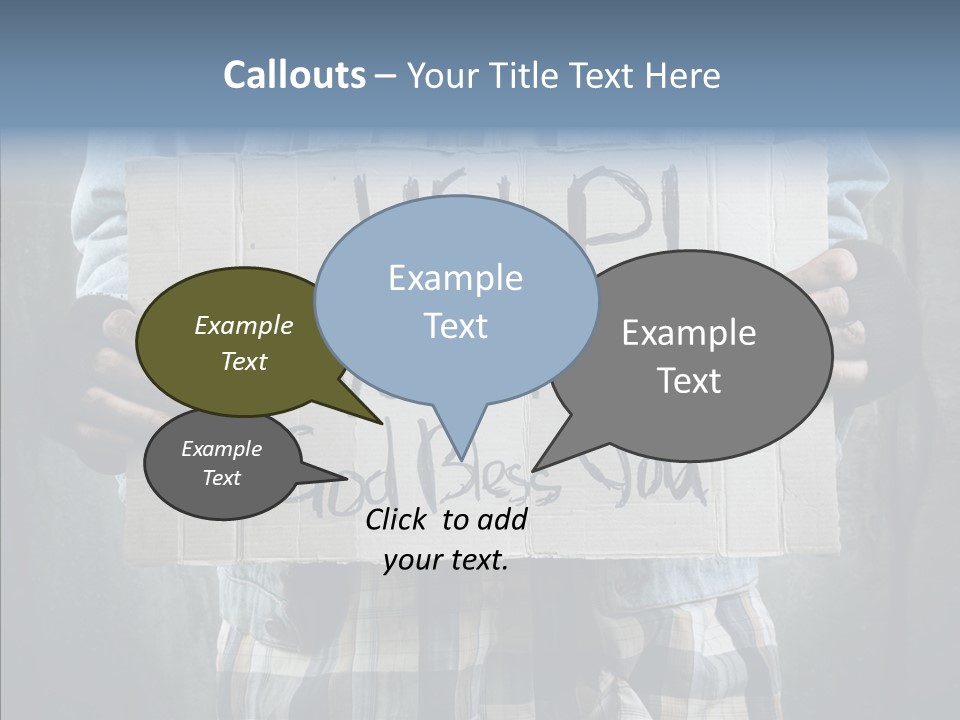 Bless Hand Degrade PowerPoint Template