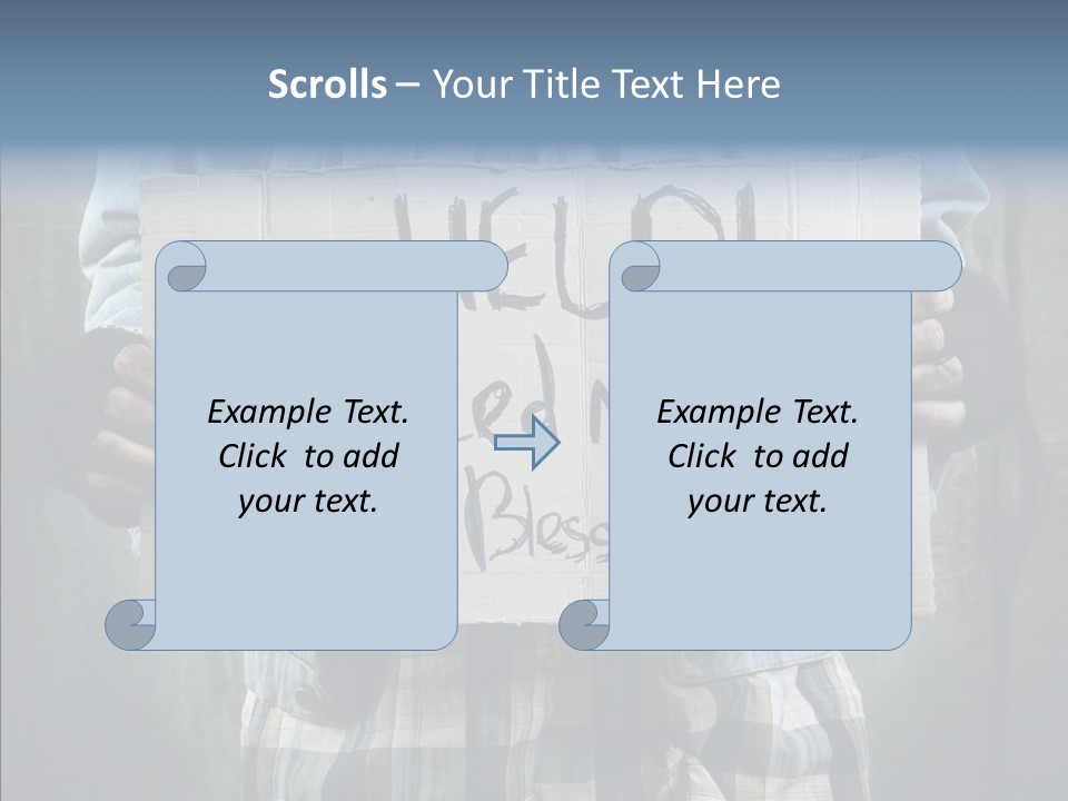 Bless Hand Degrade PowerPoint Template