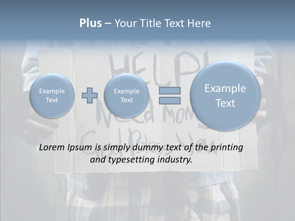 Bless Hand Degrade PowerPoint Template