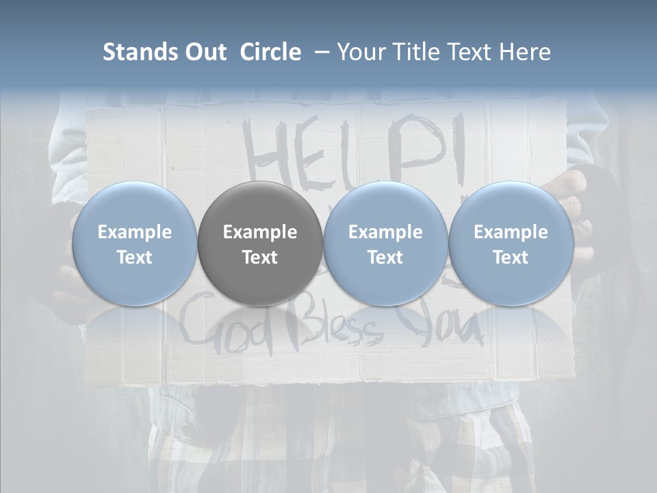 Bless Hand Degrade PowerPoint Template