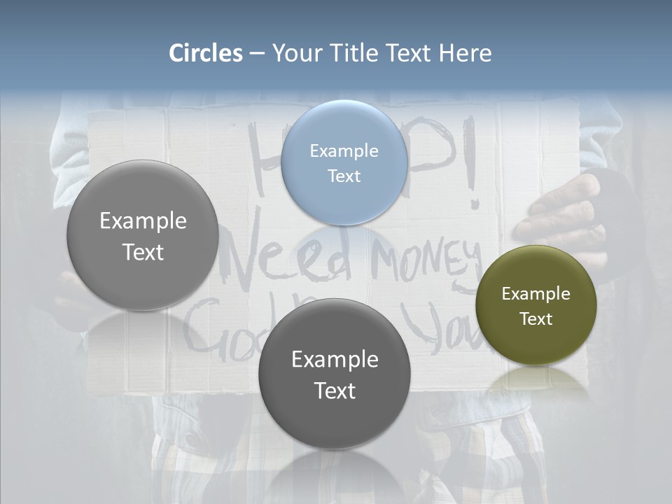 Bless Hand Degrade PowerPoint Template