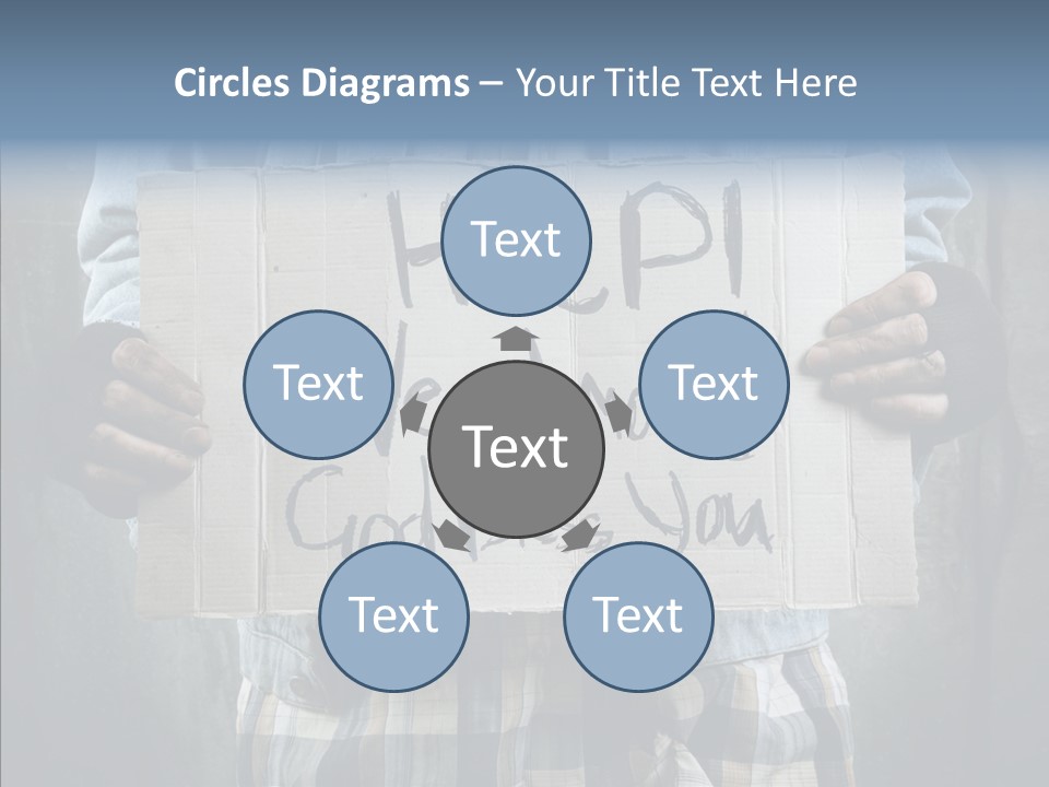 Bless Hand Degrade PowerPoint Template