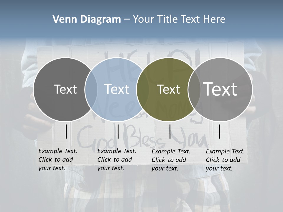 Bless Hand Degrade PowerPoint Template