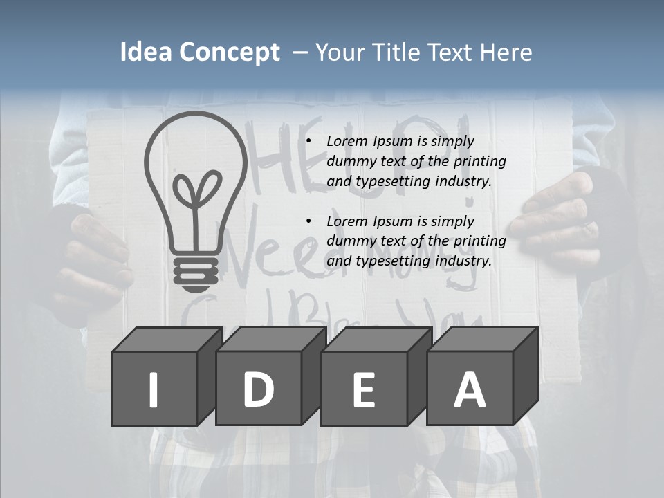 Bless Hand Degrade PowerPoint Template