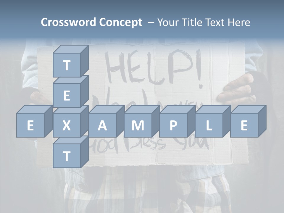 Bless Hand Degrade PowerPoint Template