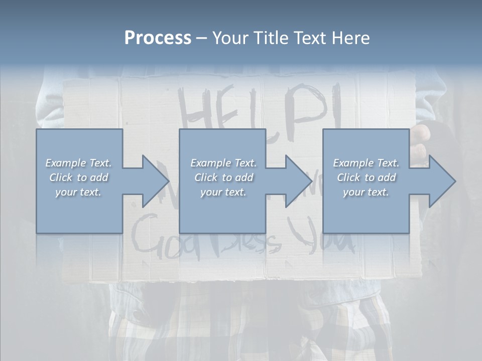 Bless Hand Degrade PowerPoint Template