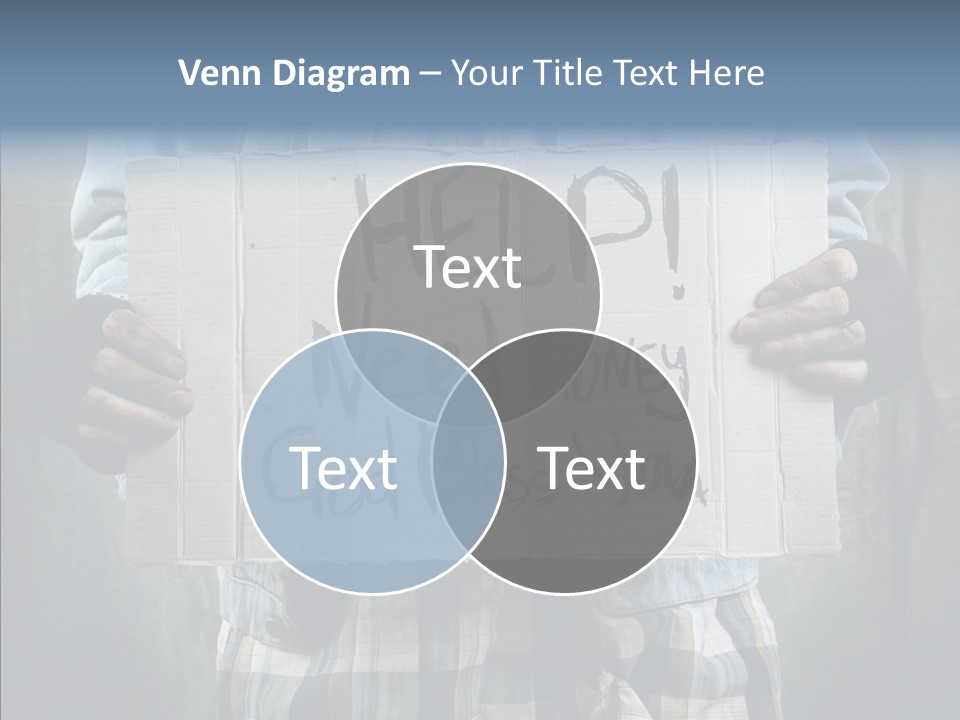 Bless Hand Degrade PowerPoint Template