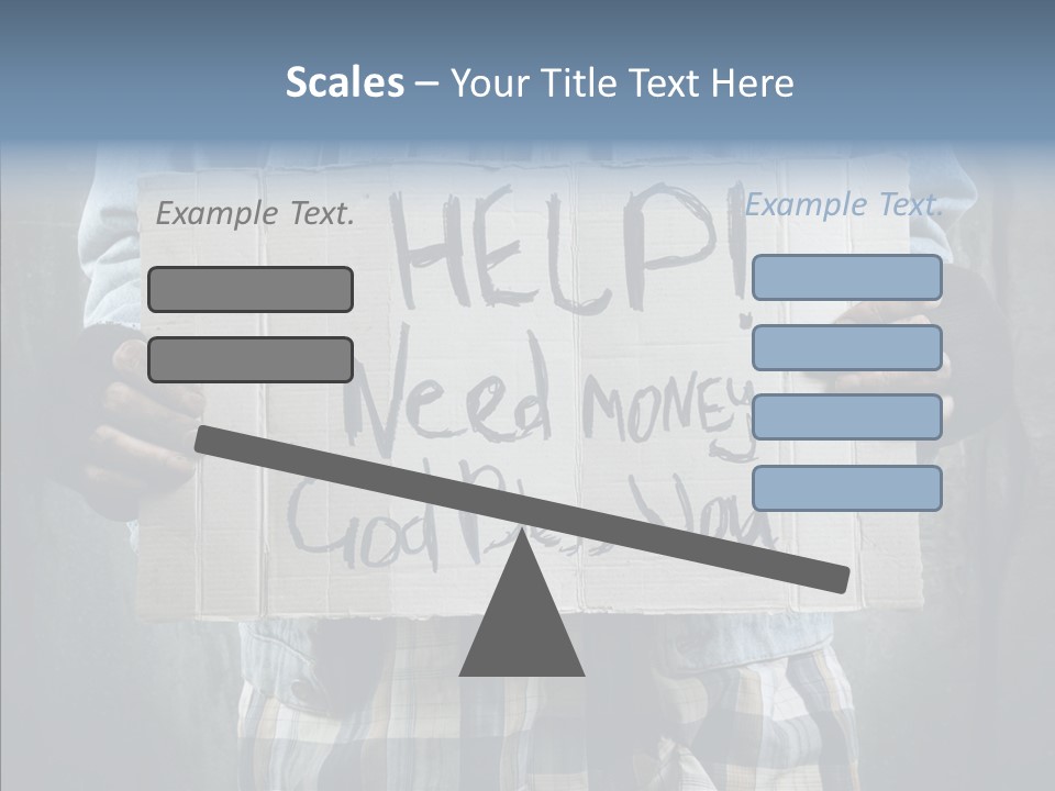Bless Hand Degrade PowerPoint Template