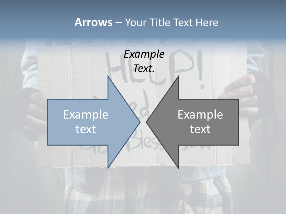 Bless Hand Degrade PowerPoint Template