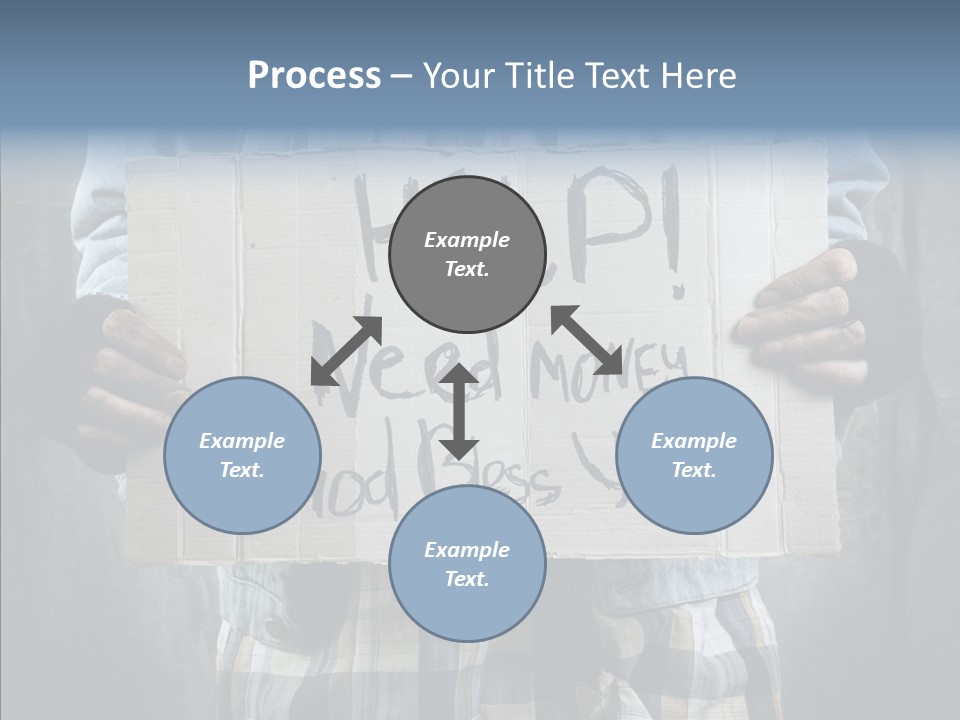 Bless Hand Degrade PowerPoint Template