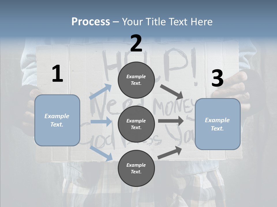 Bless Hand Degrade PowerPoint Template