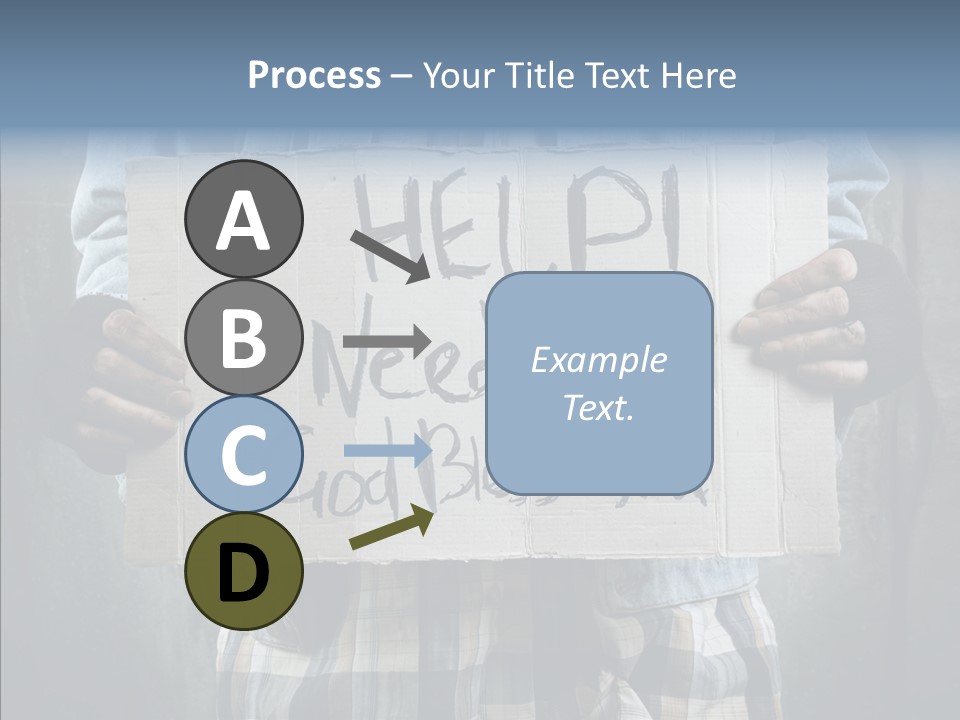 Bless Hand Degrade PowerPoint Template