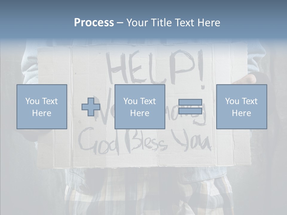 Bless Hand Degrade PowerPoint Template