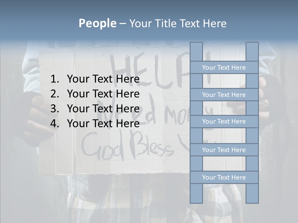 Bless Hand Degrade PowerPoint Template