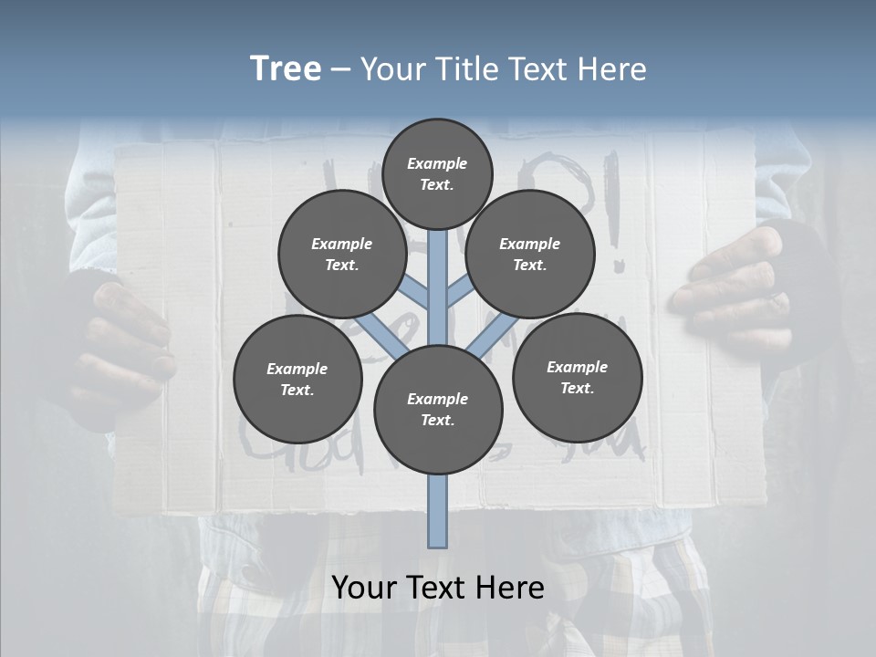 Bless Hand Degrade PowerPoint Template