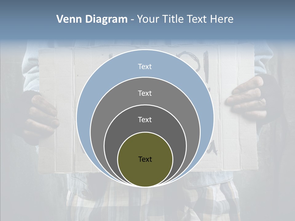 Bless Hand Degrade PowerPoint Template