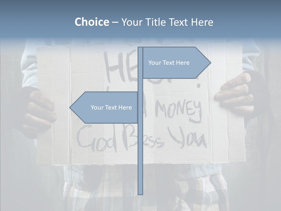 Bless Hand Degrade PowerPoint Template