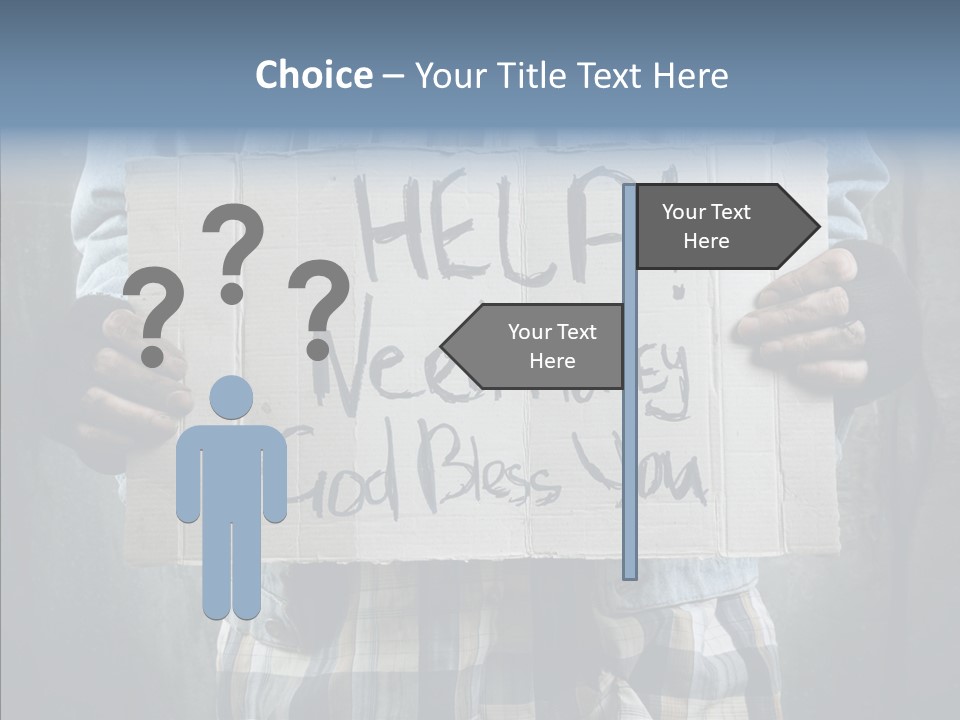 Bless Hand Degrade PowerPoint Template
