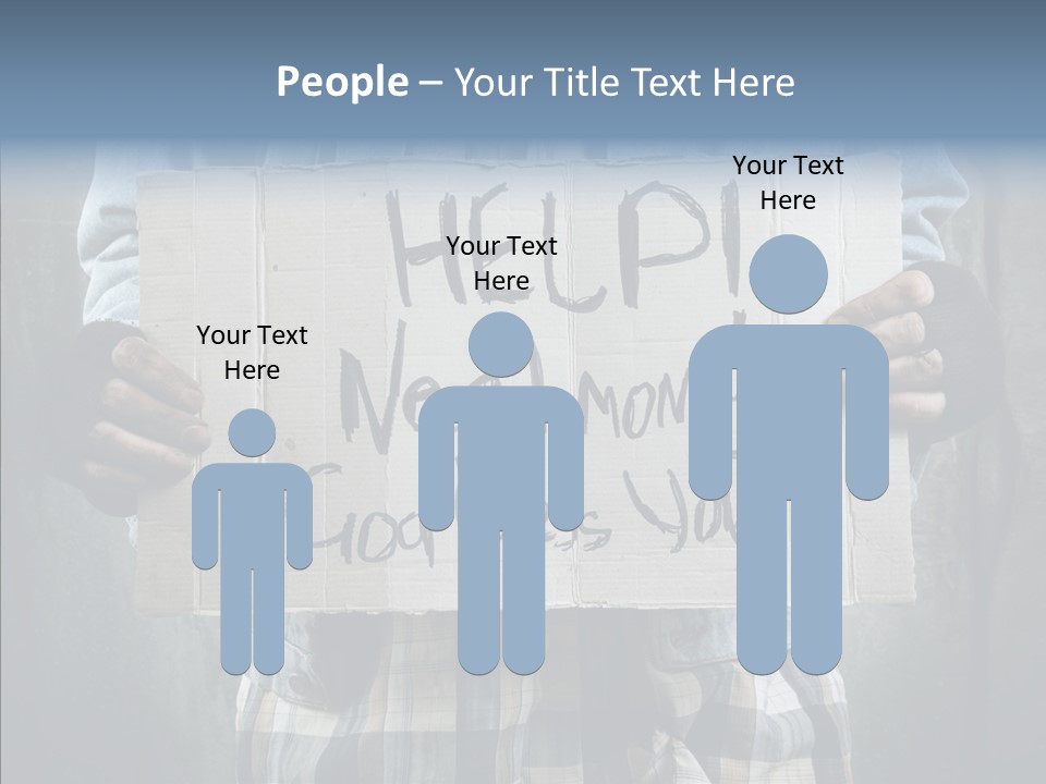 Bless Hand Degrade PowerPoint Template