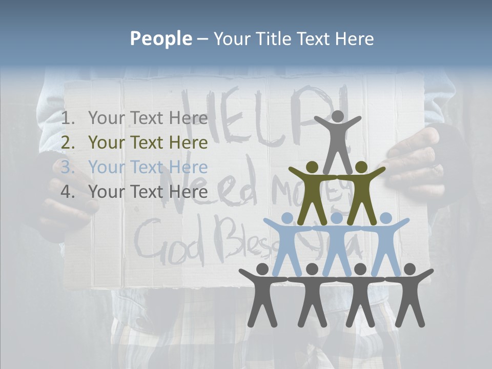 Bless Hand Degrade PowerPoint Template