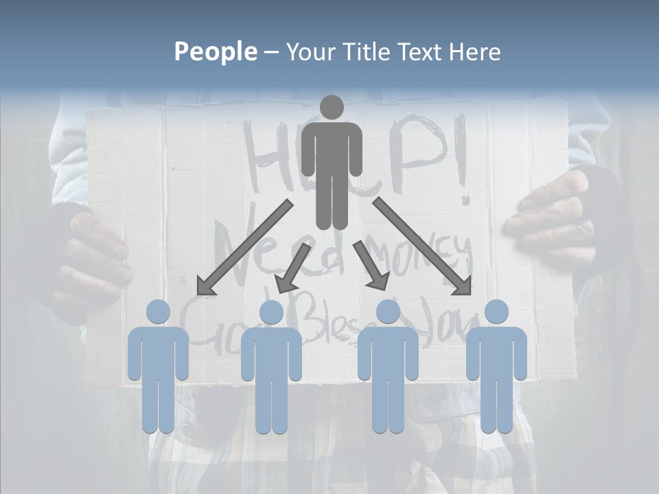 Bless Hand Degrade PowerPoint Template