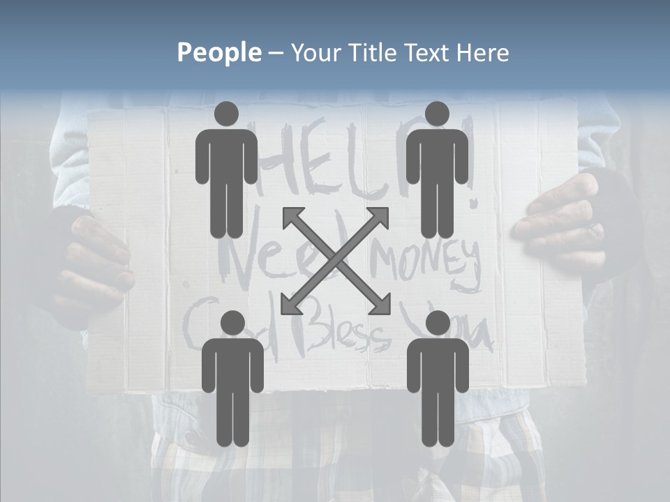 Bless Hand Degrade PowerPoint Template