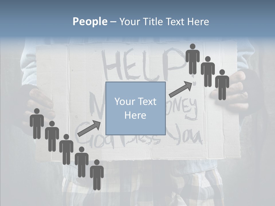 Bless Hand Degrade PowerPoint Template