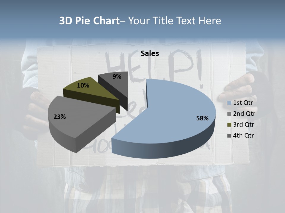 Bless Hand Degrade PowerPoint Template