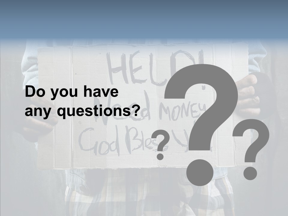 Bless Hand Degrade PowerPoint Template