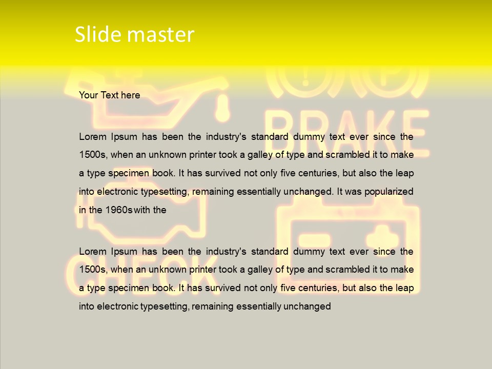 Repairing Unleaded Motor PowerPoint Template