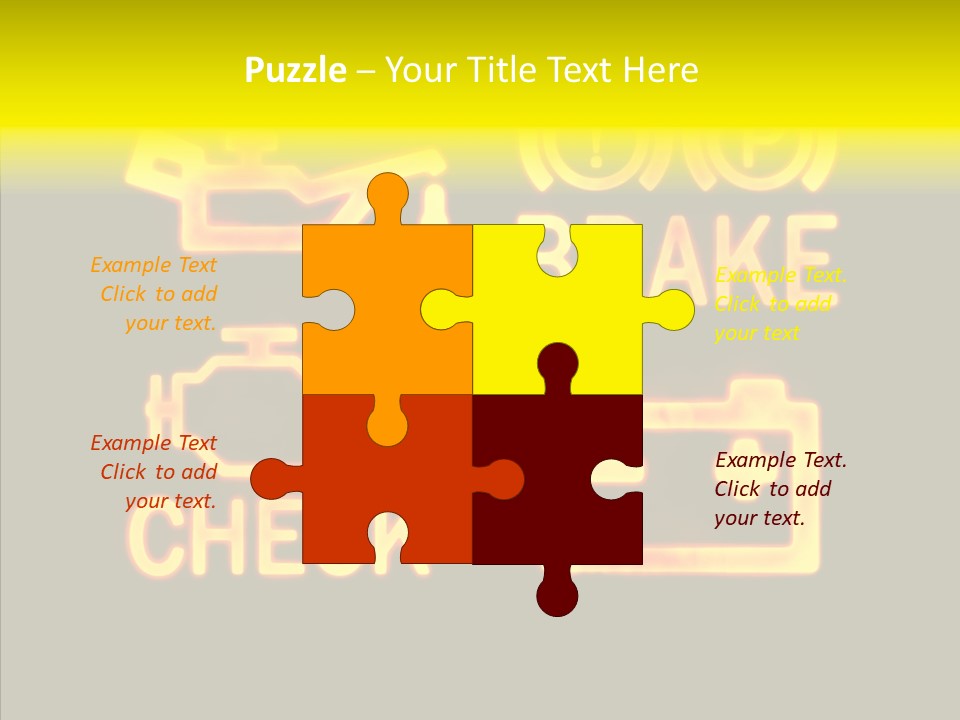 Repairing Unleaded Motor PowerPoint Template