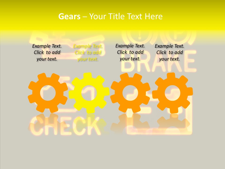 Repairing Unleaded Motor PowerPoint Template