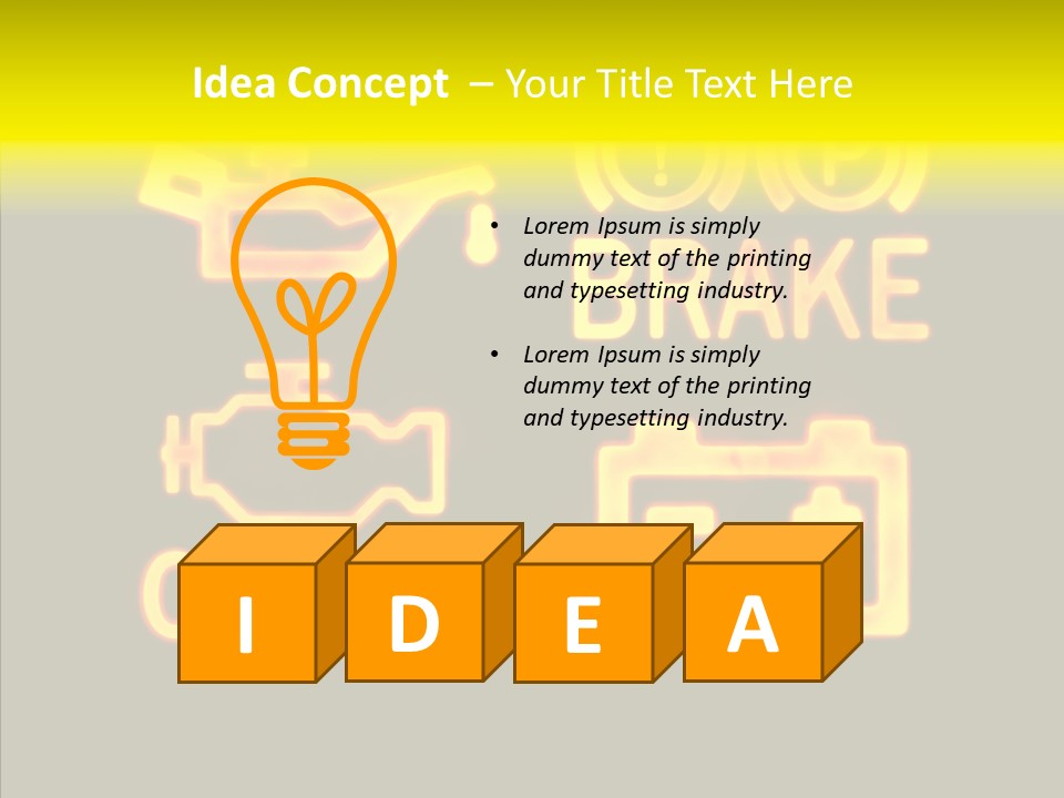 Repairing Unleaded Motor PowerPoint Template