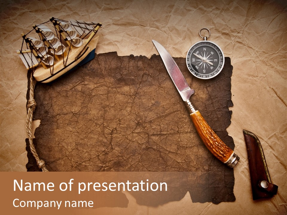 Pirate Europe Rope PowerPoint Template