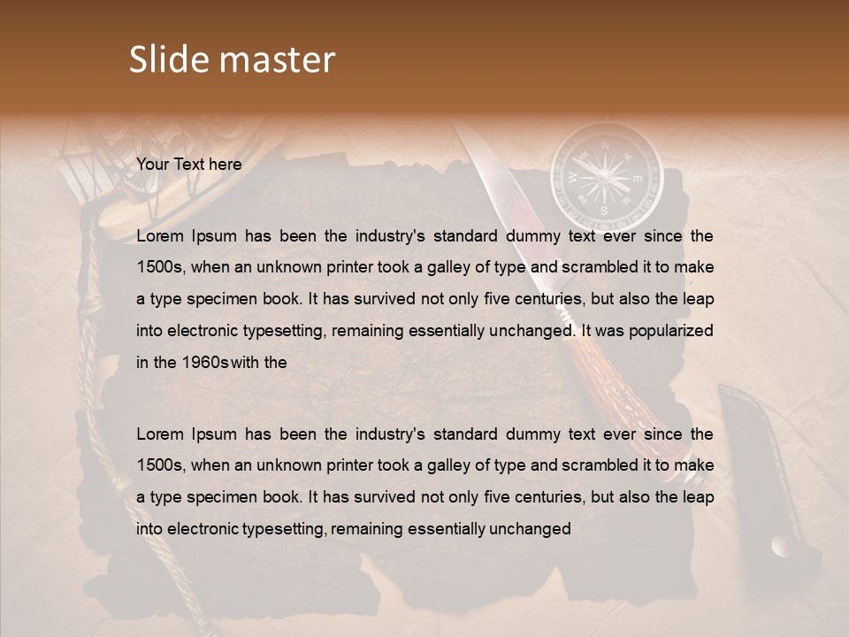 Pirate Europe Rope PowerPoint Template