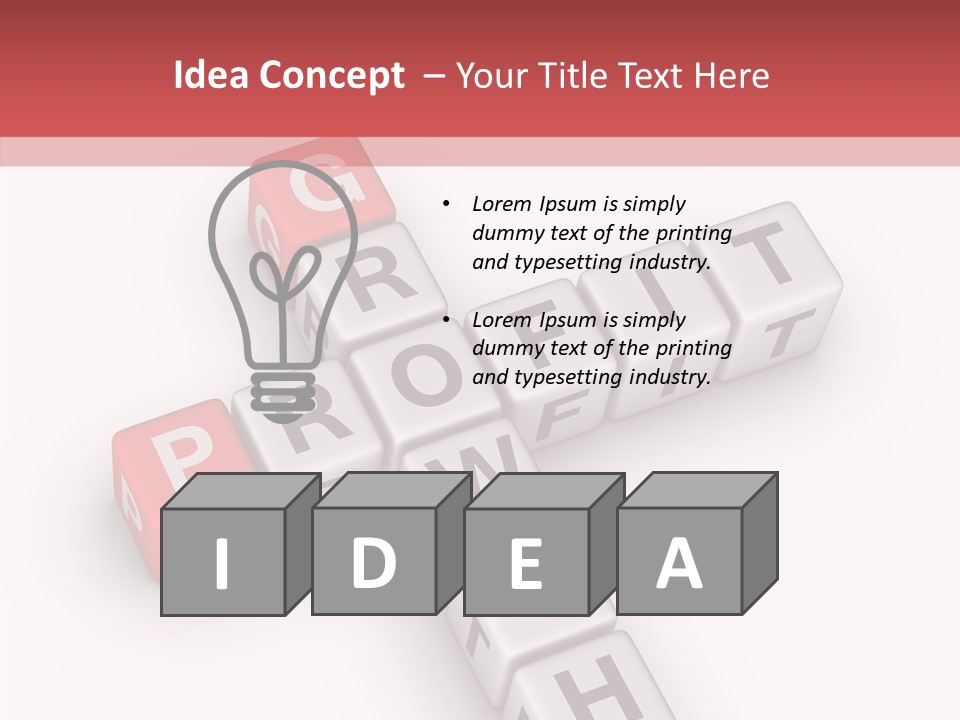 Icon Concept Growth PowerPoint Template