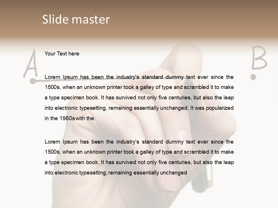 Business Consultant Worker PowerPoint Template