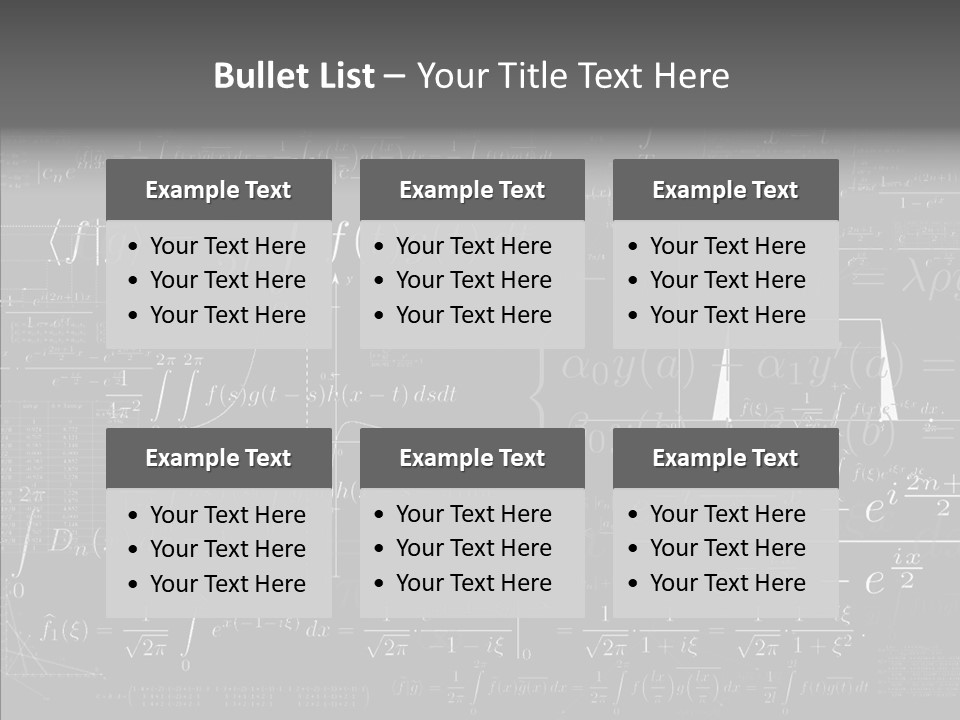 Concentration Number Mathematical PowerPoint Template