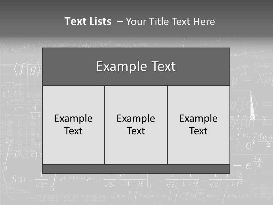 Concentration Number Mathematical PowerPoint Template
