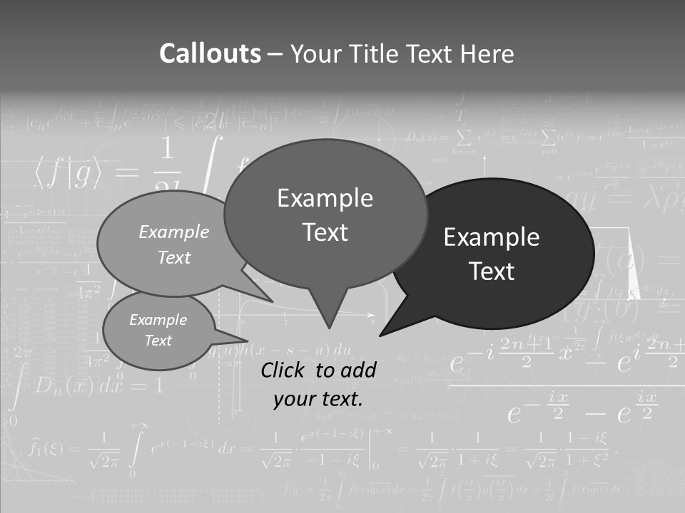 Concentration Number Mathematical PowerPoint Template